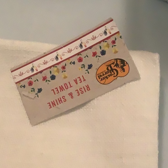 Kitchen towel with Rooster Rise and Shine white blue red yellow NWT good gift 🎁 - Picture 2 of 5